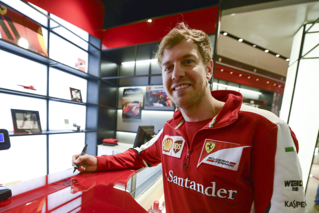 Vettel in Maranello. Copyright: Ferrari