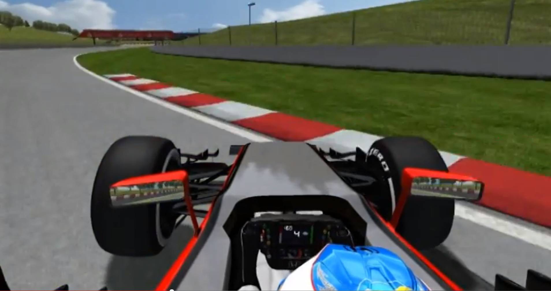 Simulation von Alonsos Crash. Copyright: Youtube