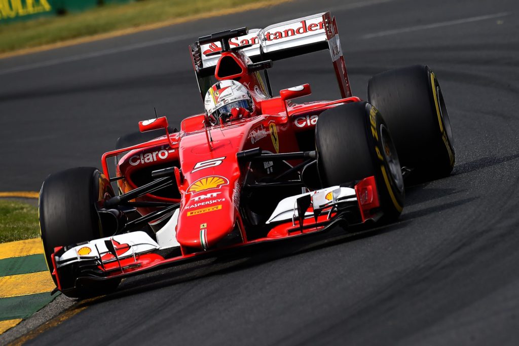 Vettel im Ferrari in Australien. Copyright: Ferrari