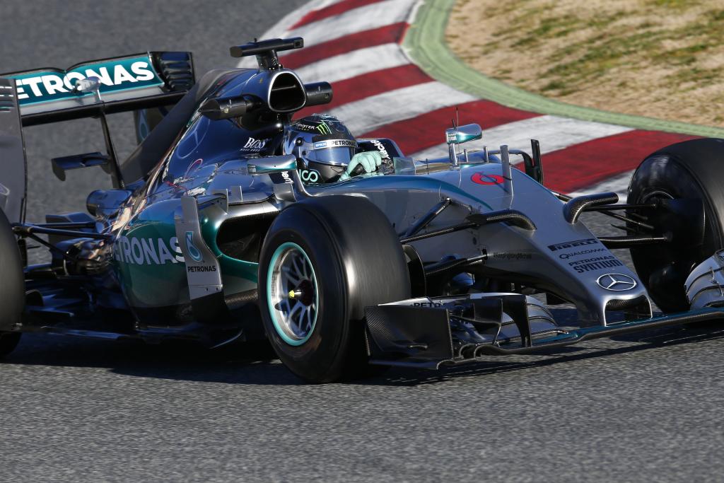Mercedes-Pilot Nico Rosberg in Barcelona. Copyright: Mercedes