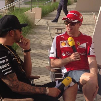 Vettel und Hamilton im Doppelinterview. Copyright: RTL