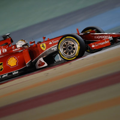 Vettel in Bahrain. Copyright: Ferrari