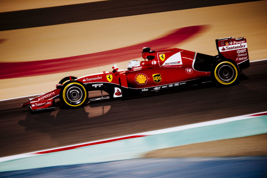 Vettel in Bahrain. Copyright: Ferrari