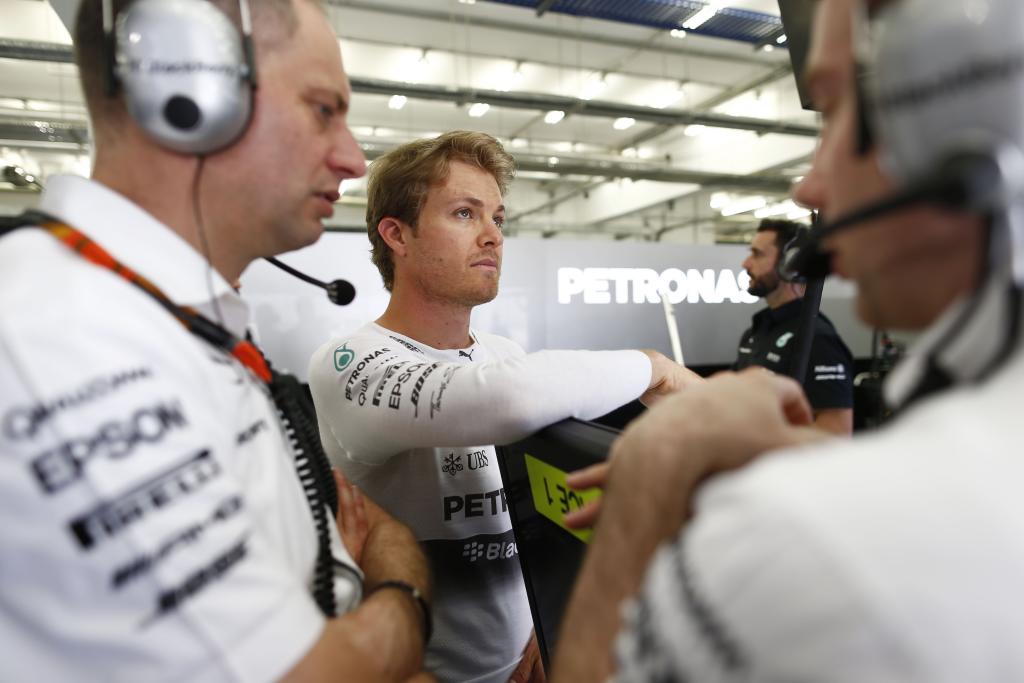 Rosberg in Bahrain. Copyright Mercedes
