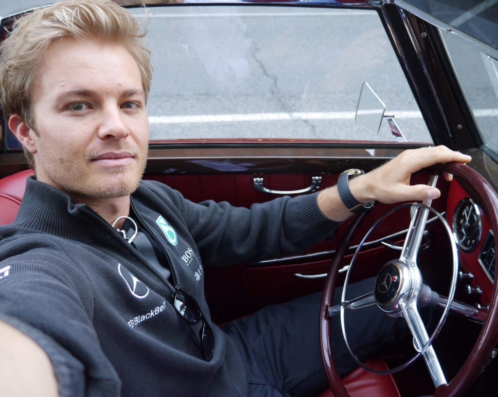 Rosberg in Kanada auf dem Weg zur Strecke. Copyright: Facebook