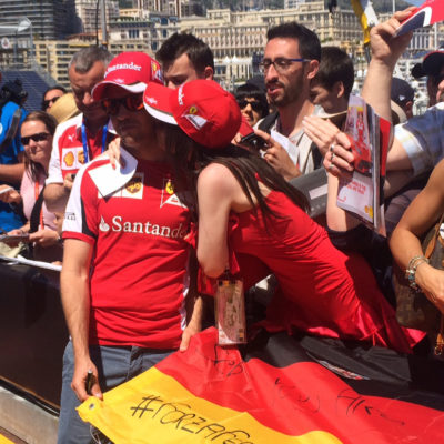 Vettel mit Fans in Monaco. Copyright: privat