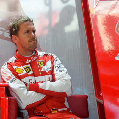 Vettel sauer über Platz sechs. Copyright: Ferrari
