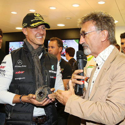 Schumacher und Jordan 2012 in Spa. Copyright: Mercedes