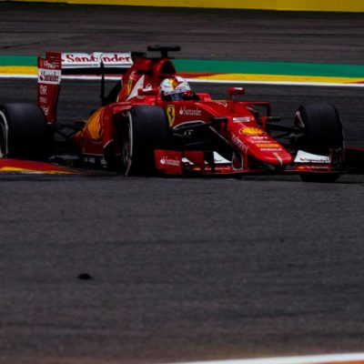 Vettel in Spa. Copyright: Ferrari