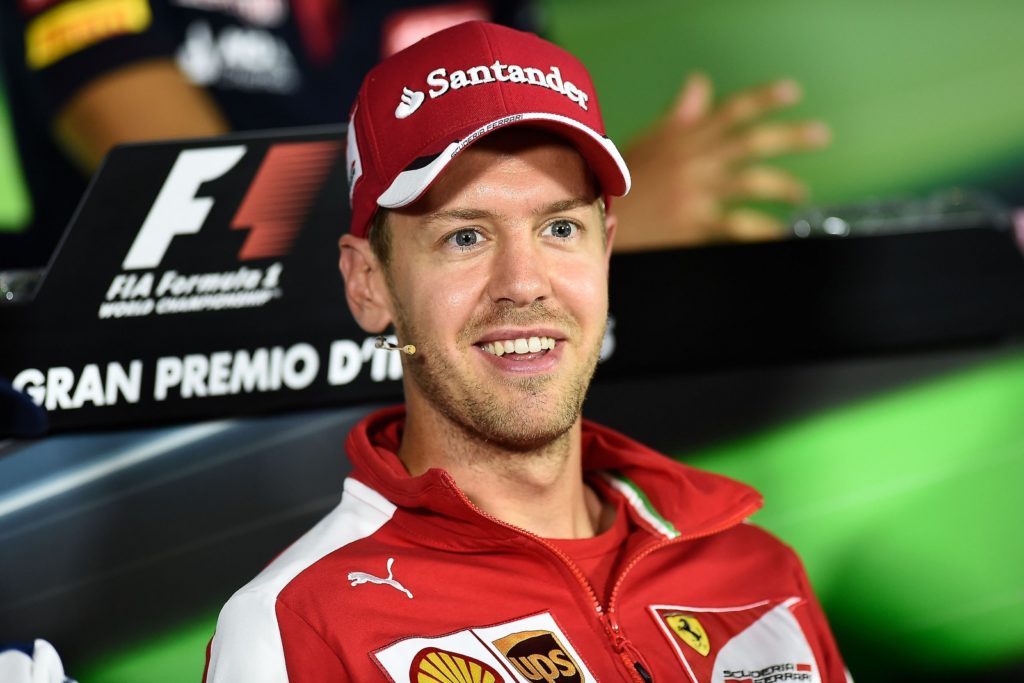Vettel beim GP Italien. Copyright: Ferrari