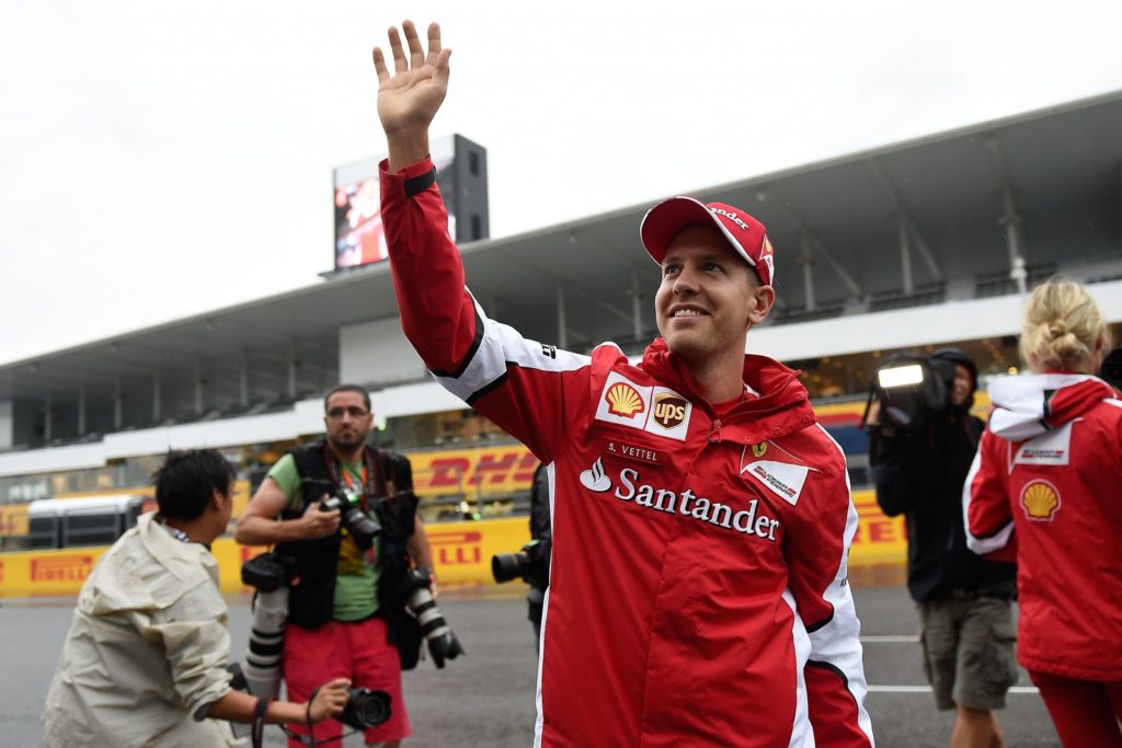 Vettel in Japan. Copyright: Ferrari