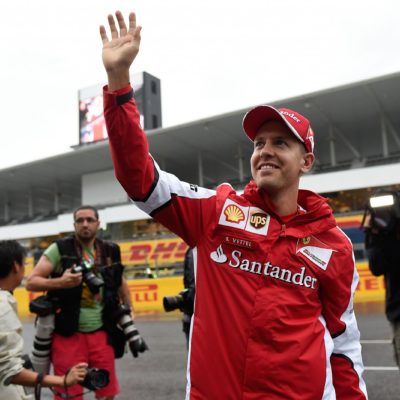 Vettel in Japan. Copyright: Ferrari