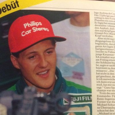 Schumacher in der AUTO ZEITUNG 1991