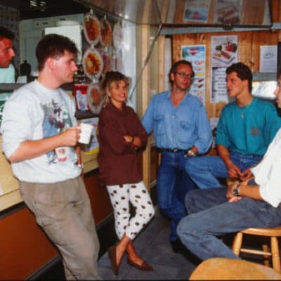 Michael Schumacher und Ralf Bach. Credit: Auto Bild