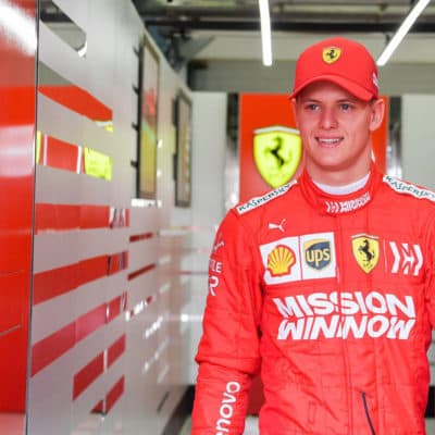 Mick Schumachers Formel-1-Debüt im Ferrari. Credit: Ferrari