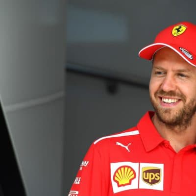 Vettel smiling in France