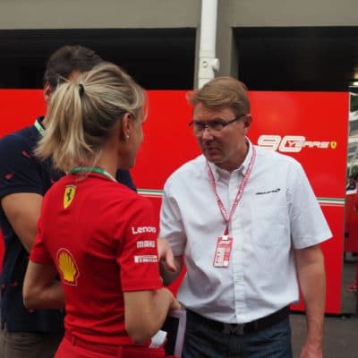 Hakkinen and Ferrari Singapore 2019