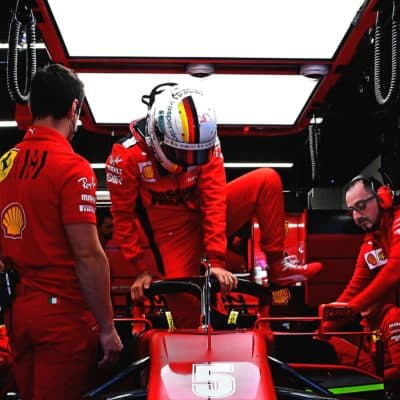 Vettel Ferrari Barcelona