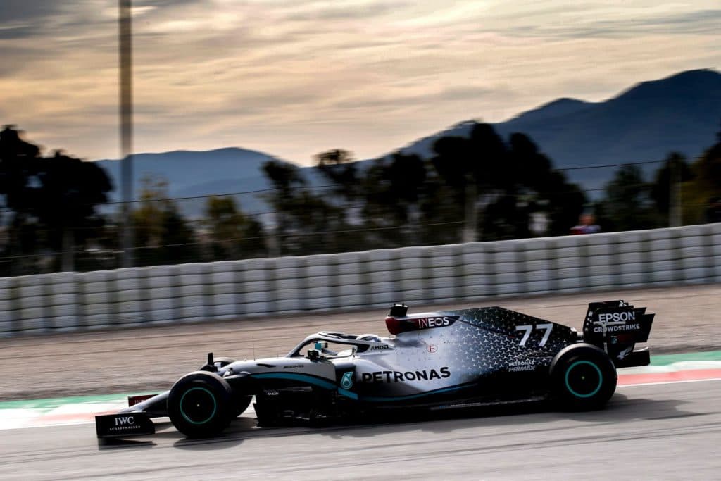 Mercedes Bottas Barcelona Test