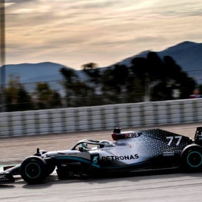 Mercedes Bottas Barcelona Test