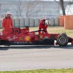 Vettel Ferrari Barcelona Test