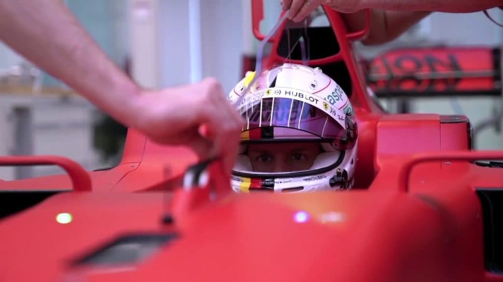 Vettel im Ferrari SF1000