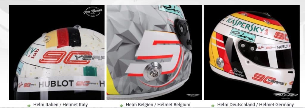 Vettel-Helmdesigns 2019