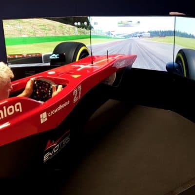 Ralf Bach im Racing Unleashed-Simulator