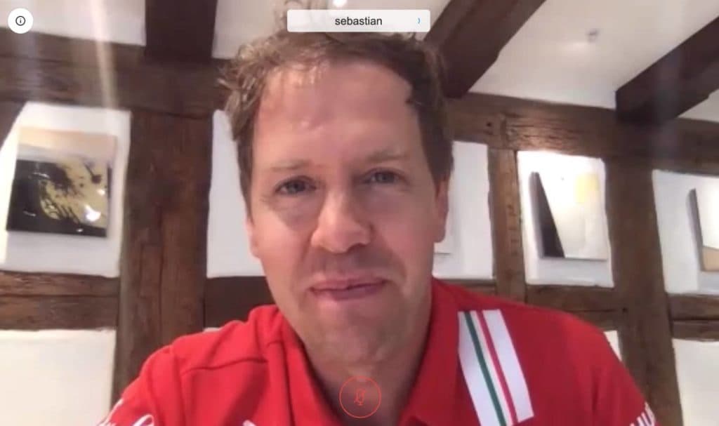 Sebastian Vettel videoconference