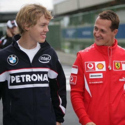 Schumi und Vettel 2007. Credit: Facebook Wolfgang Wilhelm
