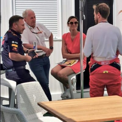 Vettel bei Red Bull. Credit: Twitter