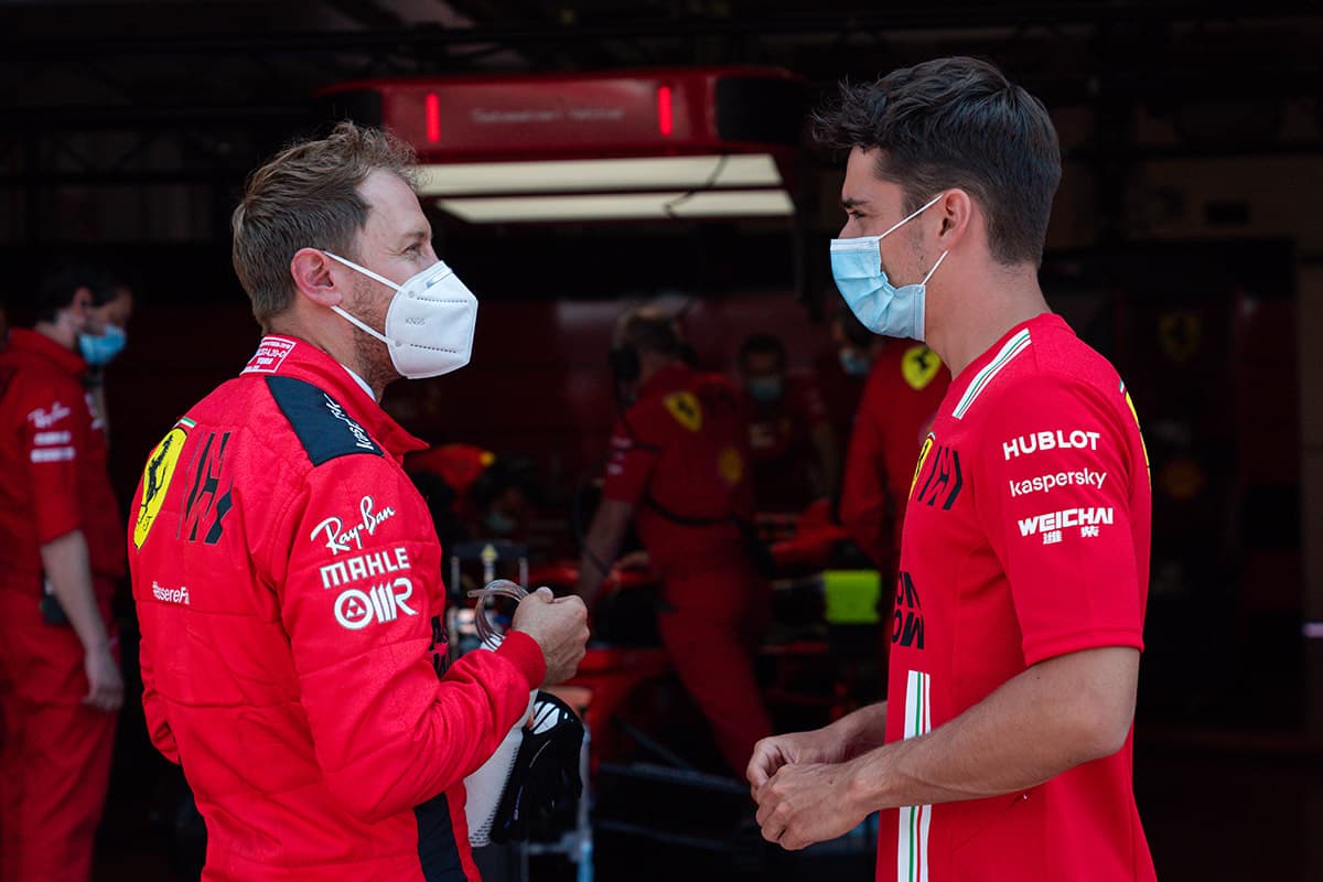 Vettel und Leclerc Credit: Ferrari