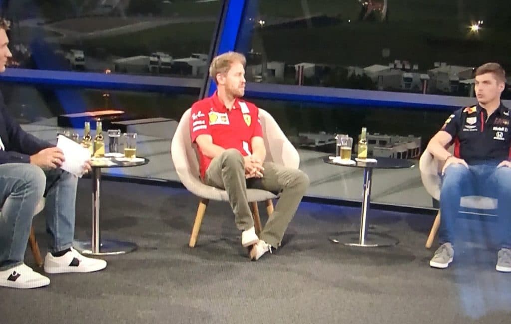 Vettel and Verstappen at Servus TV