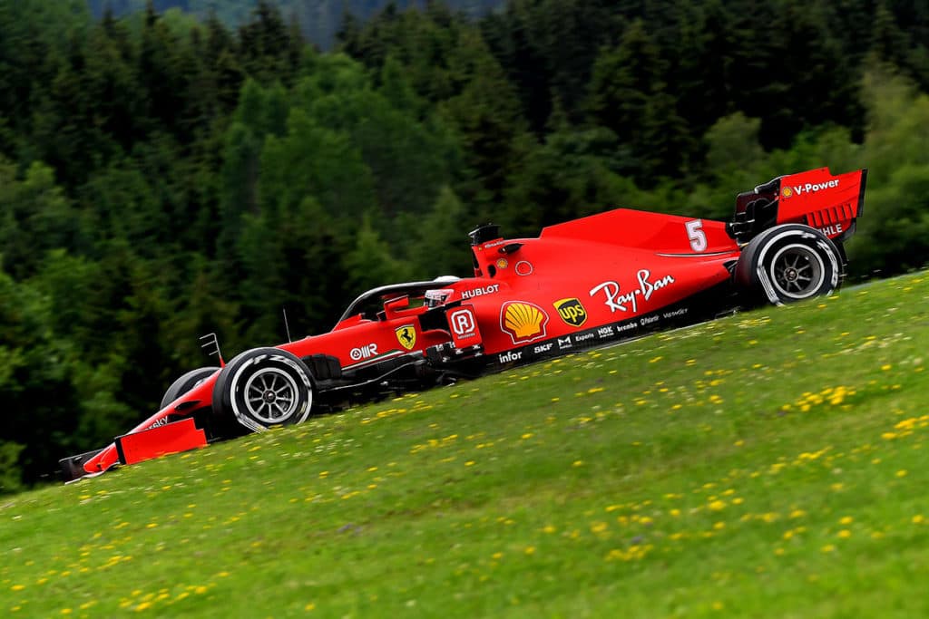 Vettel Ferrari Österreich. Credit: Ferrari