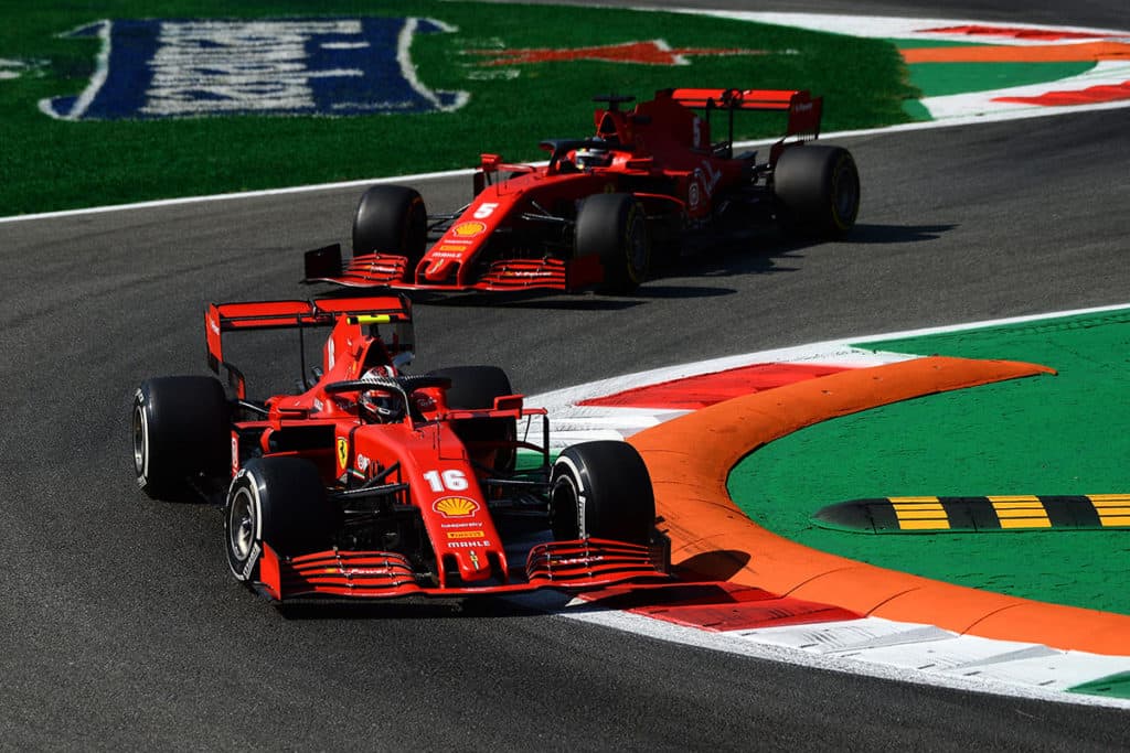 Charles Leclerc und Sebastian Vettel Credit: Ferrari