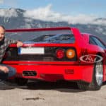 Gerhard Berger und seinen Ferrari F40 Credit: RM Sotheby´s