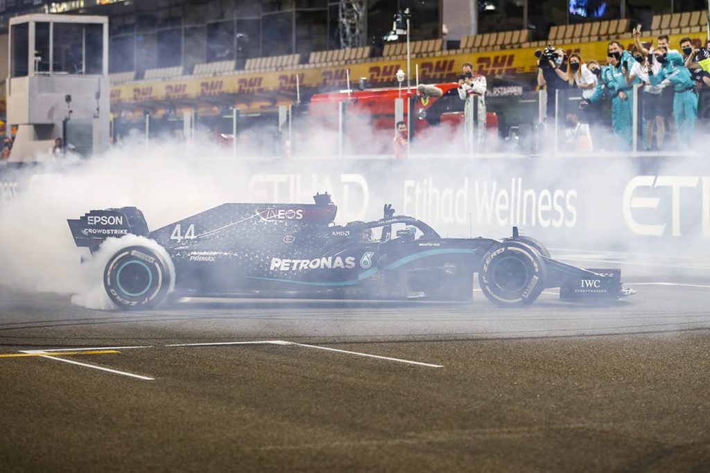 Lewis Hamilton in Abu Dhabi 2020. Credit: Mercedes/LAT