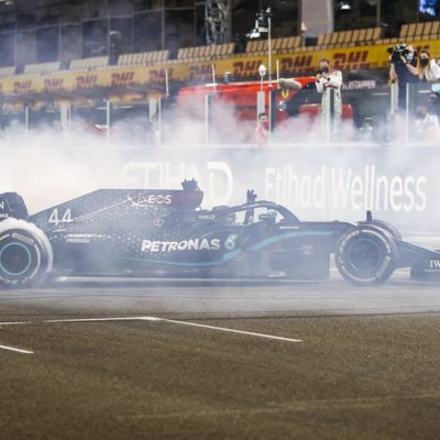 Lewis Hamilton in Abu Dhabi 2020. Credit: Mercedes/LAT