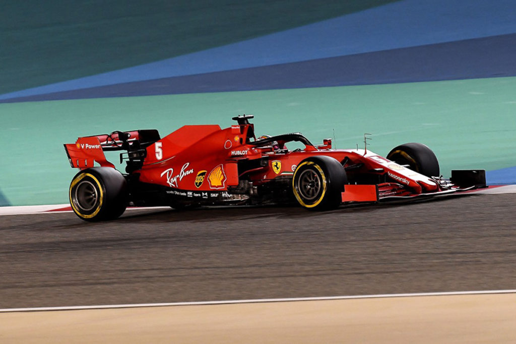 Vettel im Ferrari 2020. Credit: Ferrari