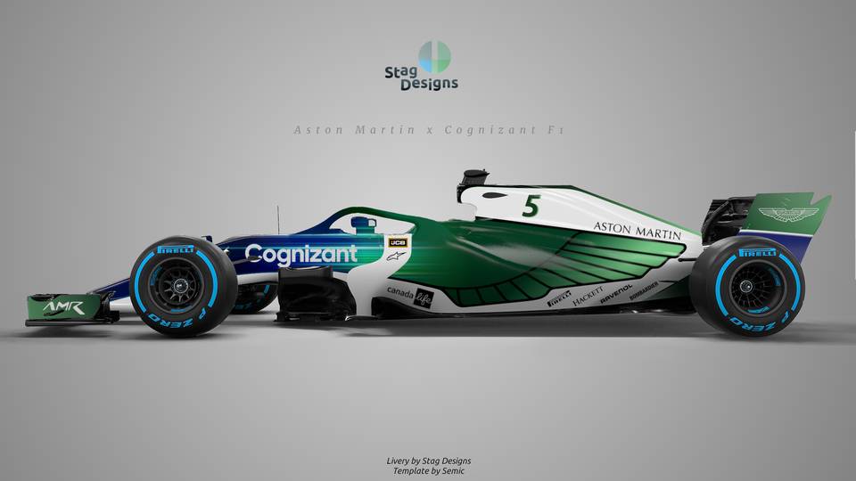 Aston Martin F1 2020 Design. Credit: Stag Designs