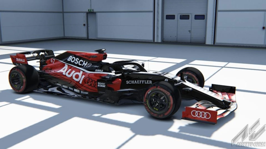 Audi Formel 1. Credit: Assetto Corsa