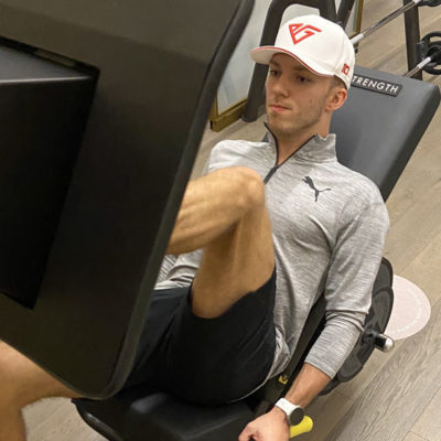 Pierre Gasly hat Corona; Credit: Gasly/Twitter