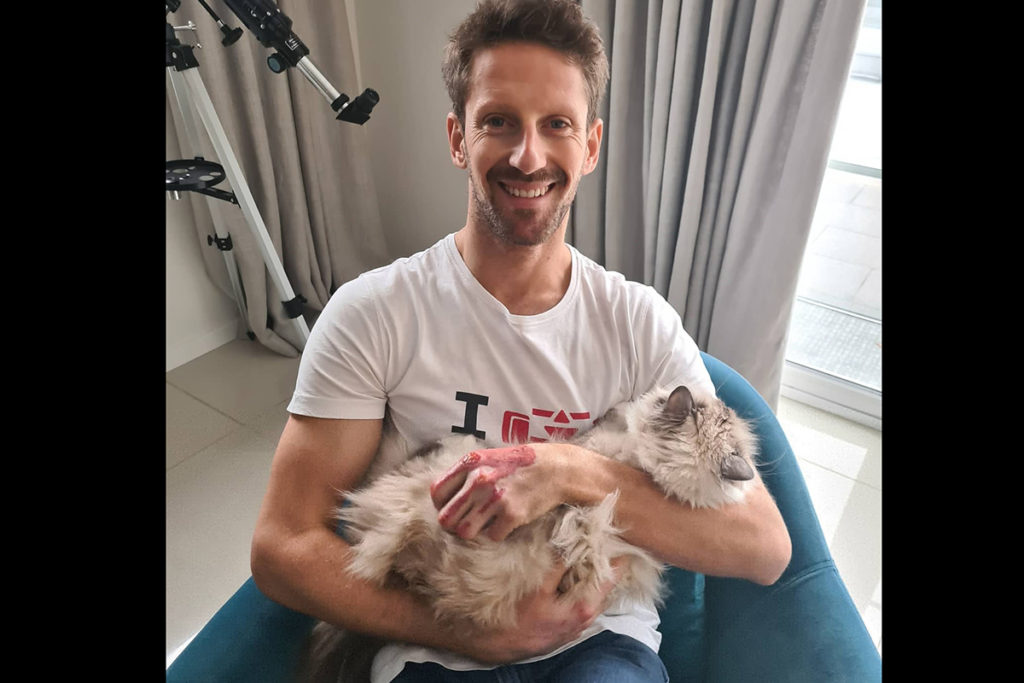 Romain Grosjean Credit: Grosjean/Twitter