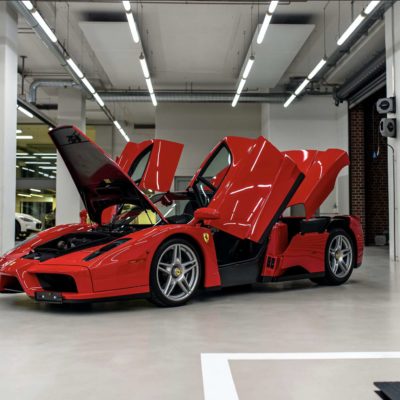 Vettels Ferrari Enzo. Credit: Tom Hartley jr
