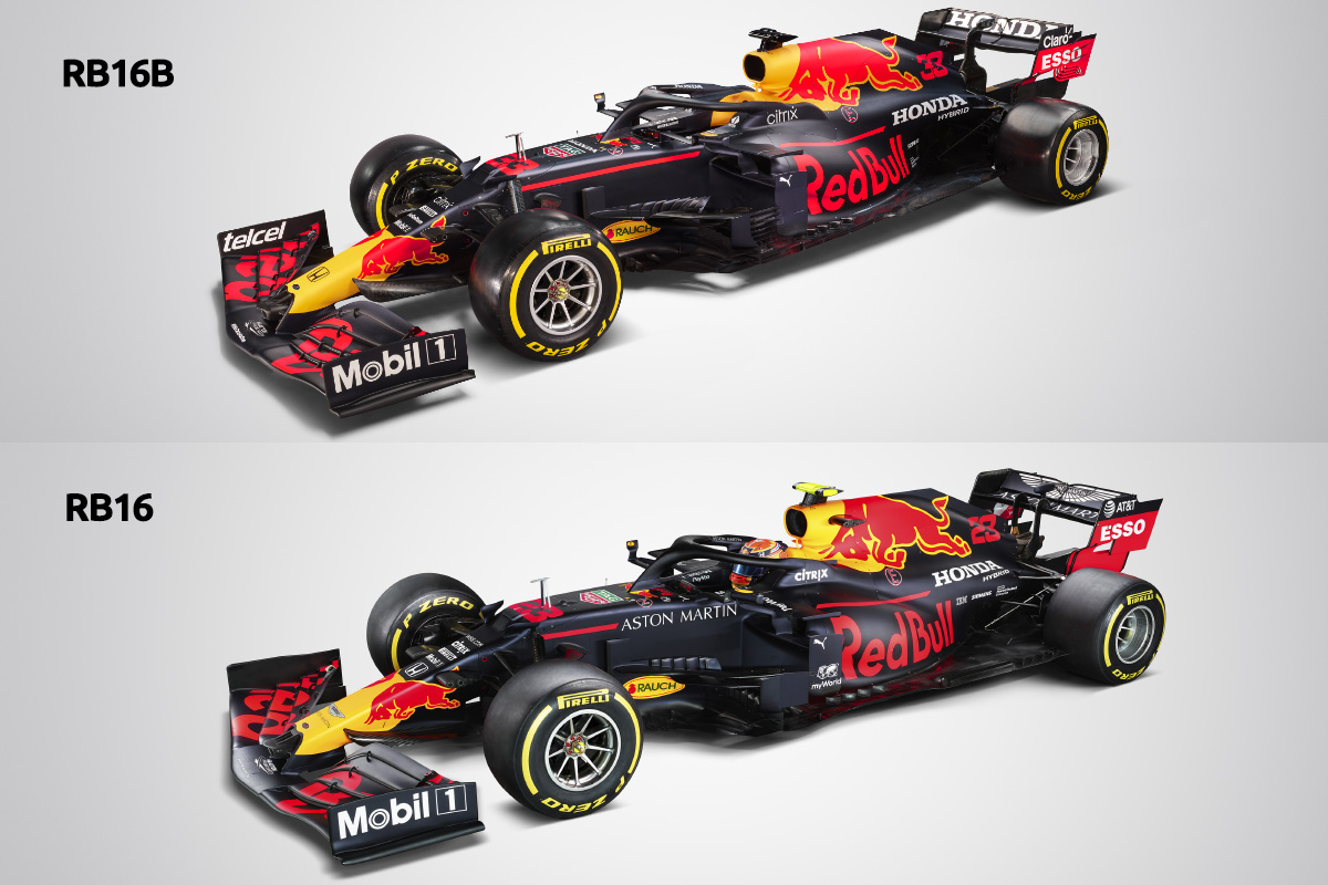 Red Bull RB16 vs. RB16B