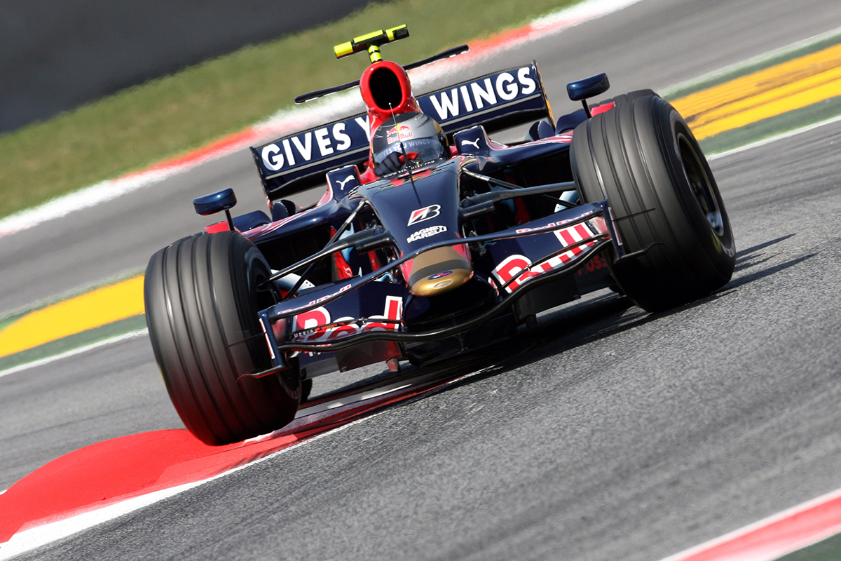 Sebastian Vettel im Toro Rosso 2008 Credit: Red Bull Content Pool