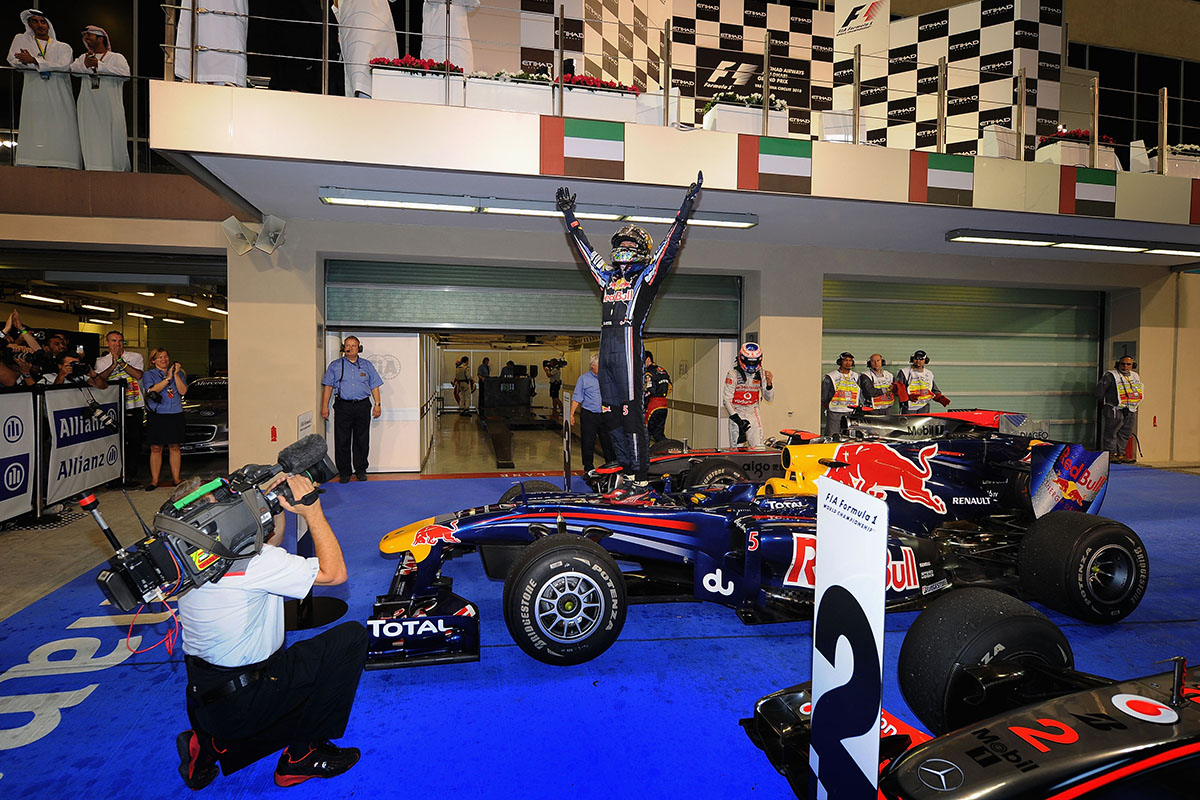 Vettel holt 2010 seinen ersten Formel-1-Titel Credit: Red Bull Content Pool