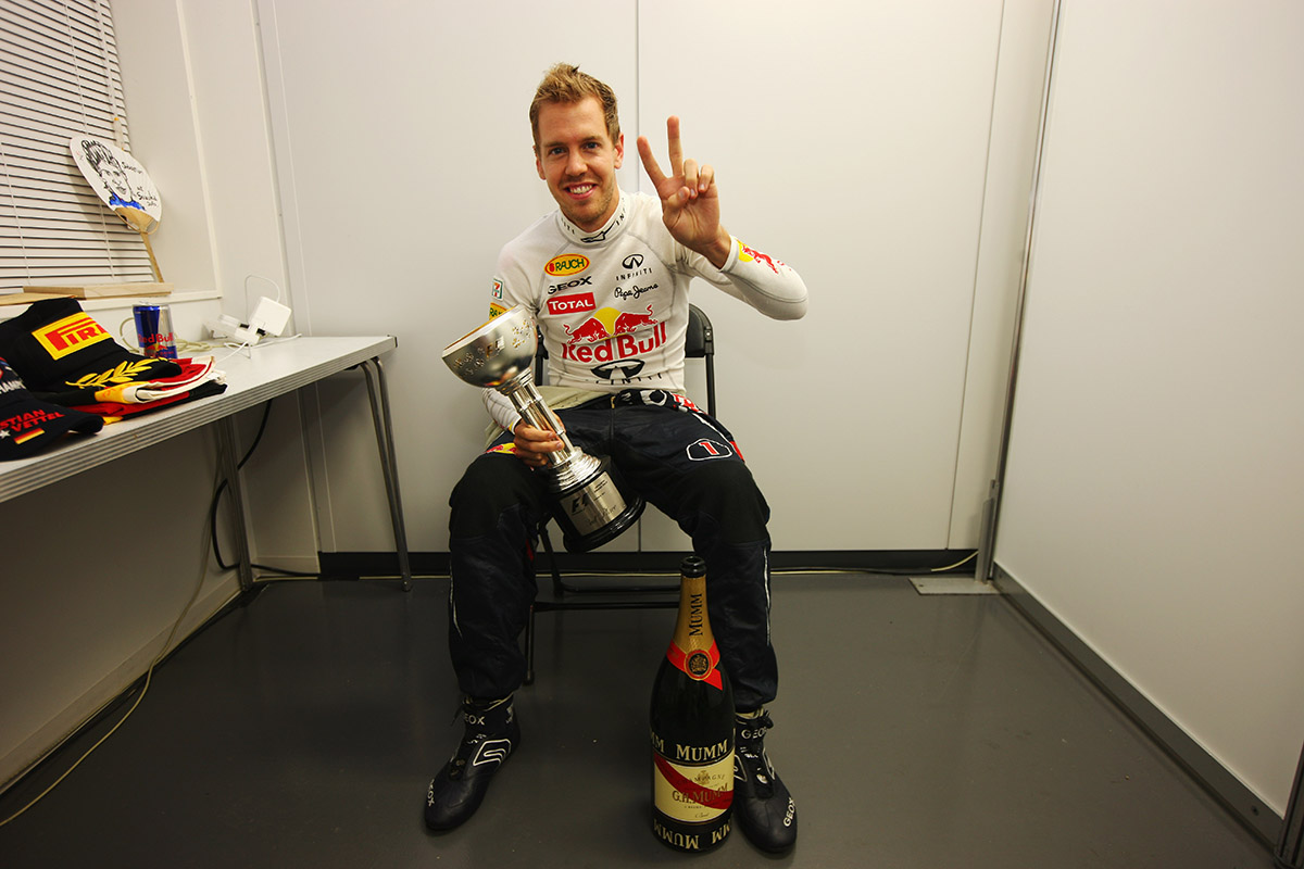 Sebastian Vettel 2011 Japan Credit: Red Bull Content Pool