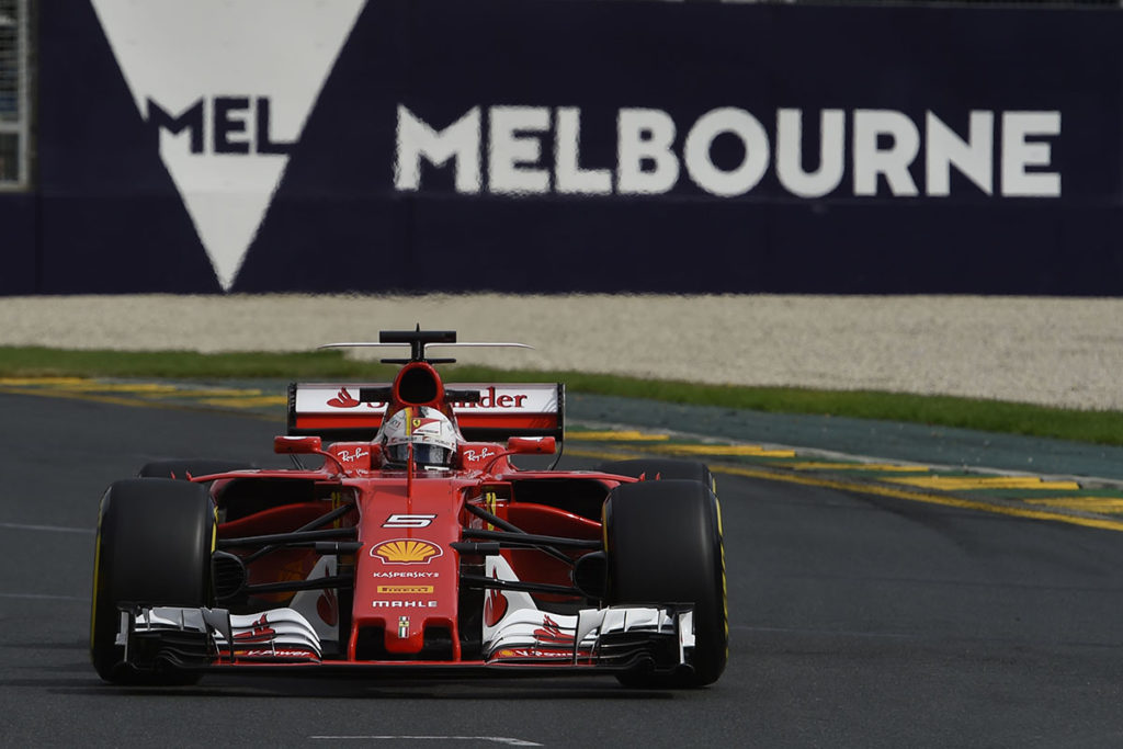 Vettel gewinnt den Saisonauftakt 2017 in Australien Credit: Ferrari
