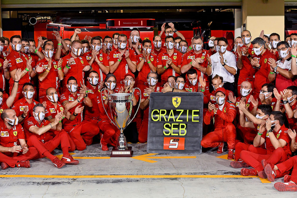 In Abu Dhabi fährt Vettel für Ferrari sein letztes Rennen. Credit: Ferrari